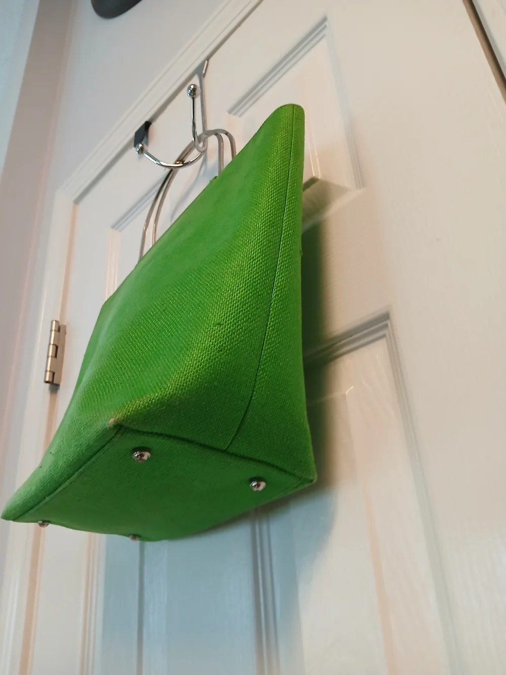 Kate Spade Green Tote Bag with Metal Handles